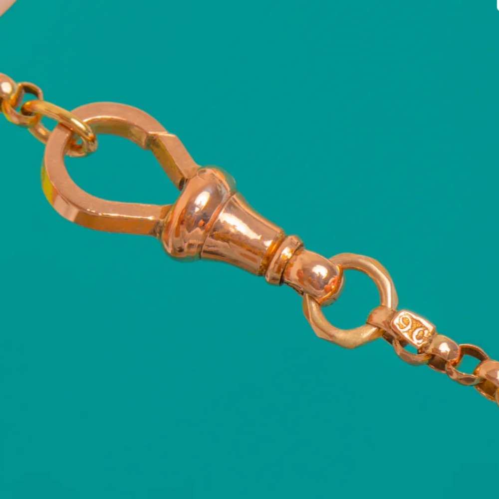 Antique Victorian 9ct Gold Chain with Dog Clip - Picture 4 of 7